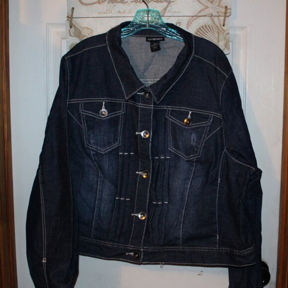 NWOT Lane Bryant denim Jacket 26W NICE - Picture 1 of 8